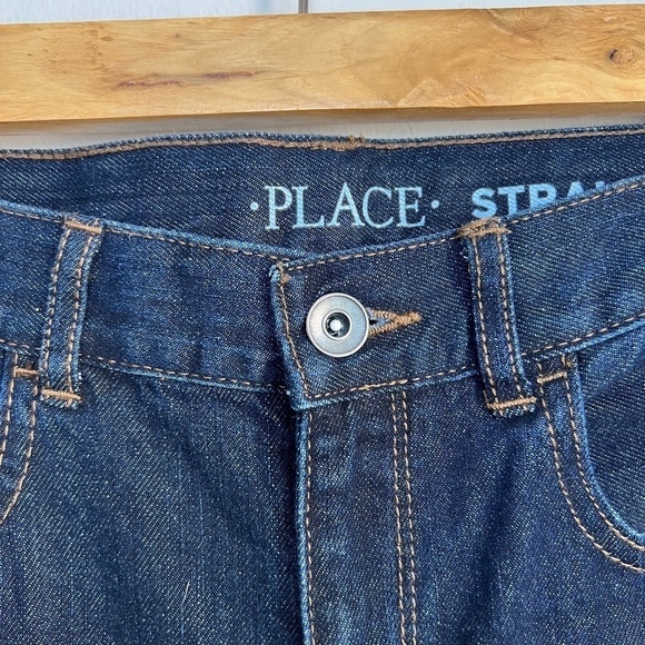 NEW The Children’s Place Girls Denim Basic Straight Classic Blue Jeans 10 - Picture 5 of 9